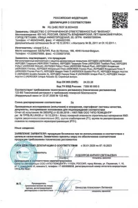 Сертификат соответствия - композитной черепица AeroDek в Тучково